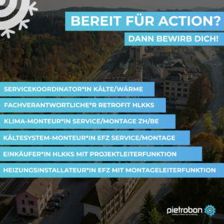 Bewirb Dich jetzt und werde Teil unseres Teams!🫵🏻❄️⁠
⁠
-⁠
https://pietrobon-hvac.ch/jobs/⁠
⁠
#pietrobon #pietrobonhvacgmbh #hvac #jobs #jobsuche #hvactechnician #hvactech #hvaclife #hvachacks #lovemyjob #züri #zurich #gwatt #thun #switzerland🇨🇭 #bewerben